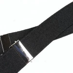 Adult Party Fancy Dress Elastic Black Suspenders