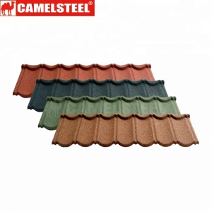 Affordable Stone Coated Galvalume AluZinc Steel Plate Based Roofing Tiles