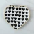 Import AL 2020 Black And White Porcelain Plate Small With Sauce Heart Shape Ceramic Dish from China