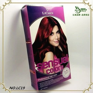  factory beautifull hair dye shampoo 1+1 red hair dye colors