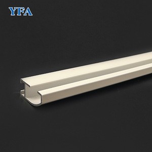 Aluminium extrusion profile  powder coated ceiling mounted curtain rails bottom rail