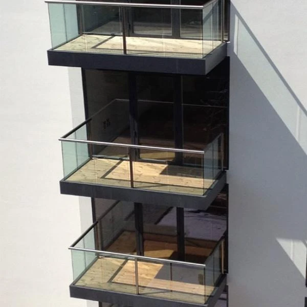 Aluminium U Channel Frameless Glass Balustrade/Handrail/balustrade For Balcony