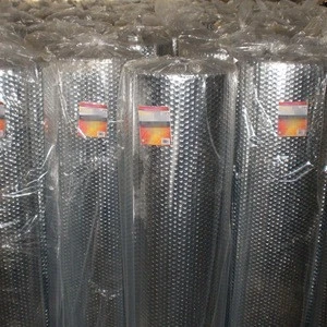 Aluminum Foil / PET / PE Single Layer Air Bubble Laminated Plastic Insulation Film Roll For Industrial Packaging