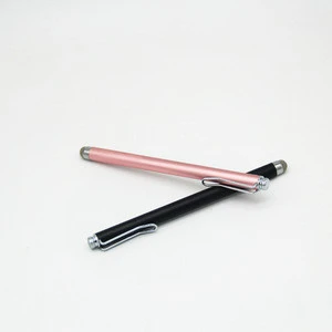 Aluminum material colorful fabric tip attachment touch pen