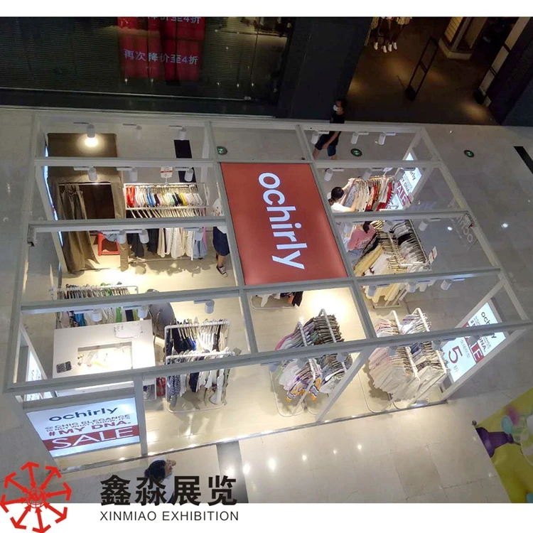 Aluminum Modular Pop-up Store, Quick assemble Temporary store , Tension Fabric Durable long time use Exhibition stand