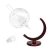 Import Amazon Hot Sale 2020 Handmade Pyrex 850ml Globe Whiskey Vodka Wine Decanter With Ship And Bar Funnel from China