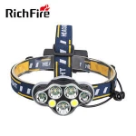 Amazon Hot sale 8 LED headlamp T6 + COB USB charging outdoor high-light headlamp