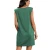 Import Amazon Hot Selling Summer Shoulder Pad Sleeveless O Neck Simple Women Dress from China