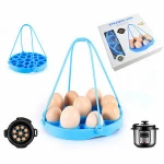 amazon kitchen accessories egg tools for pressure cooker 9 cavity food safe bpa free silicone egg boiler steamer
