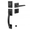 American hot sale heavy duty Security Modern Design Zinc Alloy Wooden Front Door Grip Handle Lock