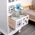 Import American style living room solid wood with door white bedroom bedside chest of drawers from China