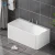 Import Aojin white freestanding acrylic bathtub,acrylic massage bathtub BAR 1300 from China