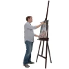 Art Supply Tabletop Display Stand A-Frame Artist Easel - Beechwood Tripod, Painting Party Easel, Kids Students