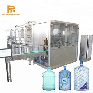 Automatic 3 in 1 Water Filling Line With 1 / 3 / 5 Gallon Bottle Sealing Machine 600 Barrels per Hour