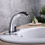 Automatic Sensor Touchless Bathroom Sink bathroom faucet accessories with Hole Cover Plate Chrome Vanity FaucetsHands