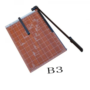 B3 paper trimmer manual simple wooden paper cutter for office