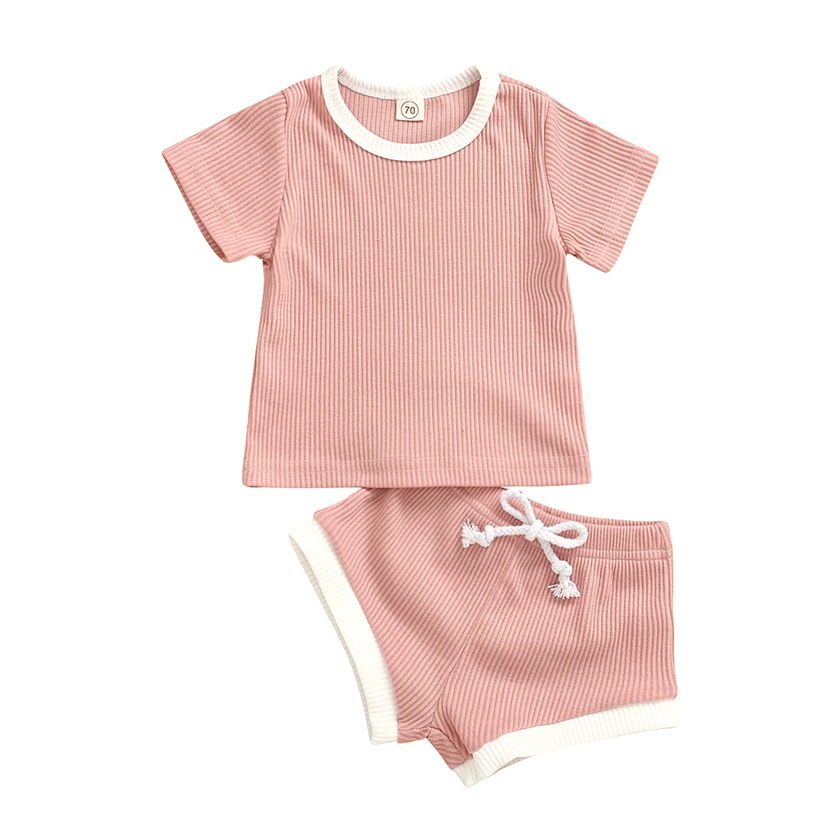 baby clothes baby girls boys ribbed cotton shirt and underwear 2pcs sets toddle clothes ribbed girls boys sets