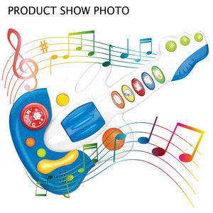 Baby Electric Guitar Toys Musical Instrument With Light Educational Toys For Gift