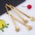 Import Bar Accessories Good Quality Golden Color Metail Straw Filter Spoon from China