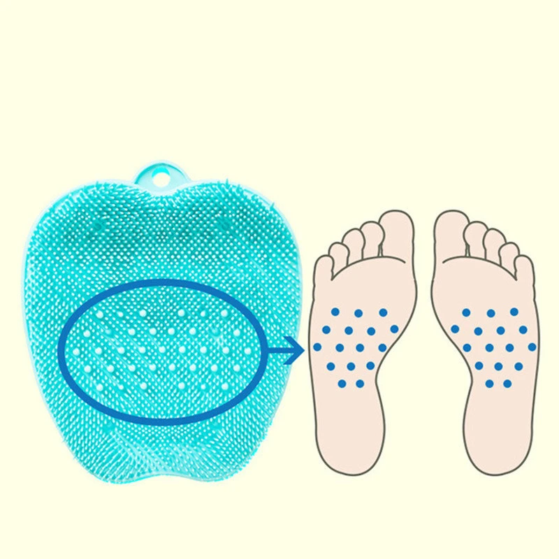 Barefoot Shower Feet Massage Slippers Bath Shoes Brush Pumice