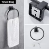 bathroom decor accessories shower and China home sanitary fittings matte Black Zinc toilet hardware 4 piece pcs set of Washroom