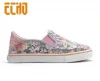 beautiful girls slip on canvas shoes