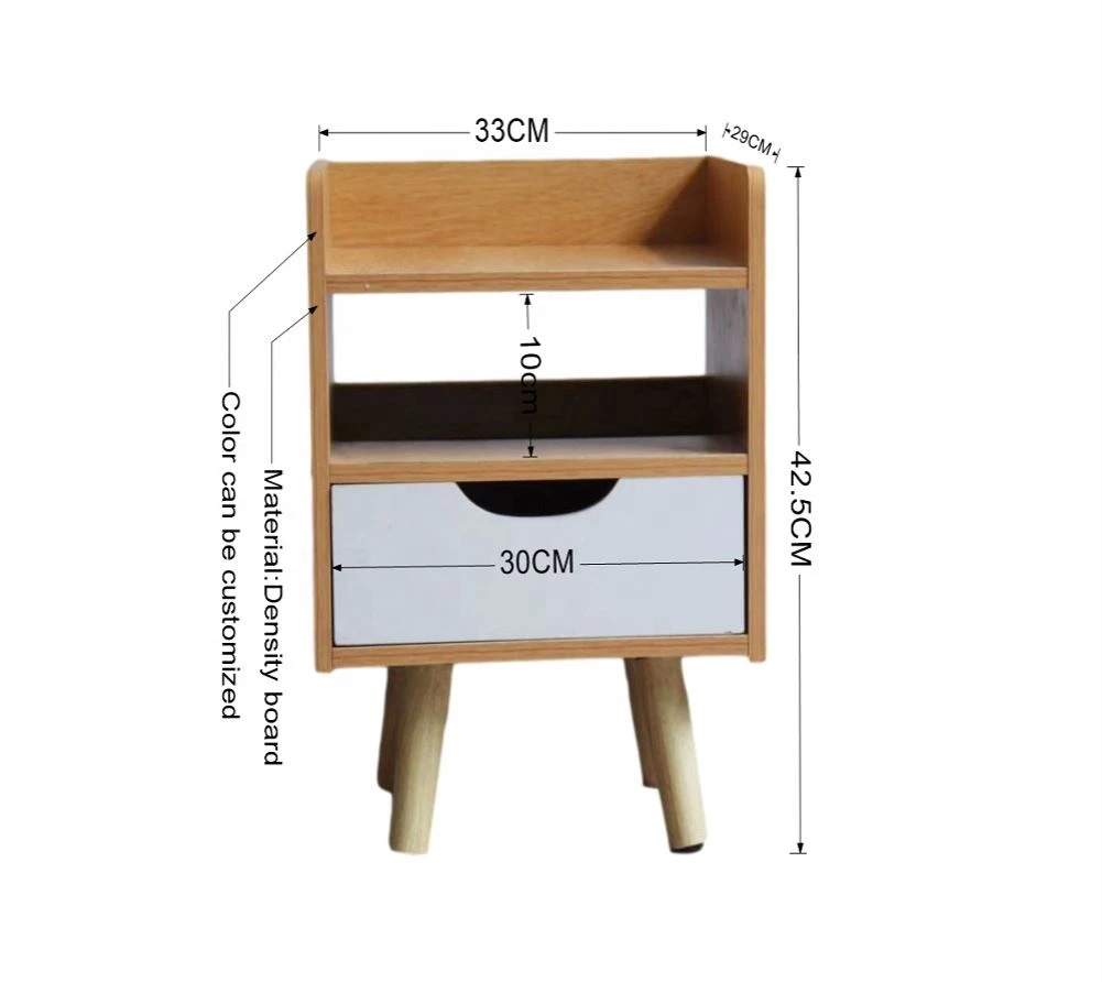 bedside table simple and modern small apartment Density board bedside cabinet bedroom storage cabinet