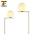 Import Best sale Modern european classic indoor warm light glass shade iron floor lamp from China