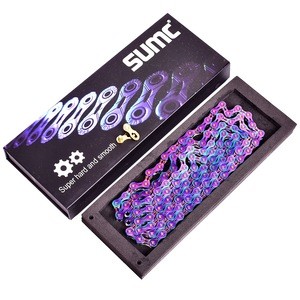 Bicycle chain Rainbow SUMC mountain bike road bike shifting chain 9 10 11 12 speed for M8000 M6000 M9100 M610 with missinglink