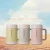 Import Biodegradable Eco-friendly Straw wheat coffee cup fashion simple style creative advertising cup Double malt cups gift from China