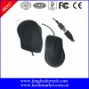 Black color optical silicone mouses with USB or PS/2 Interface