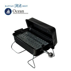 Black gas bbq grill for portable tools