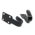 Import Black Rubber Coated Steel Cabinet Haning Hook / Bracket For Furniture from China