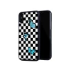 Black White Checkers blue butterfly soft side phone case for Iphone 5s se 6s 7 8 plus 11 12 mini pro max animal TPU cover bags