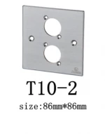 blank metal faceplate aluminum alloy material high quality 86*86 mm