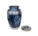 Blue Finish burial Aluminium Adult Cremation Urn Funeral Supplies