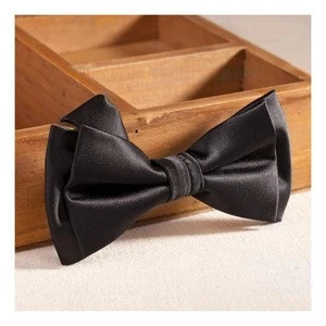 Bow Ties Bowties For Men Solid Color Silk Satin Cravat Wedding Party Male Stylish Bowties Tuxedo Suit Accessories