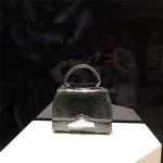 Brands customized ostrich skin handbag woven tote bag ladies leather hand bag DB39