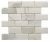 Import Calacatta Gold White Marble Strip Honed Mesh Mounted Mosaic Tile from China