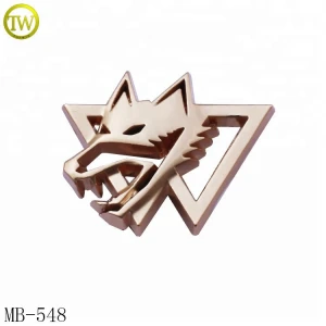 Caps accessory metal plate embossed logo metal label for handbags