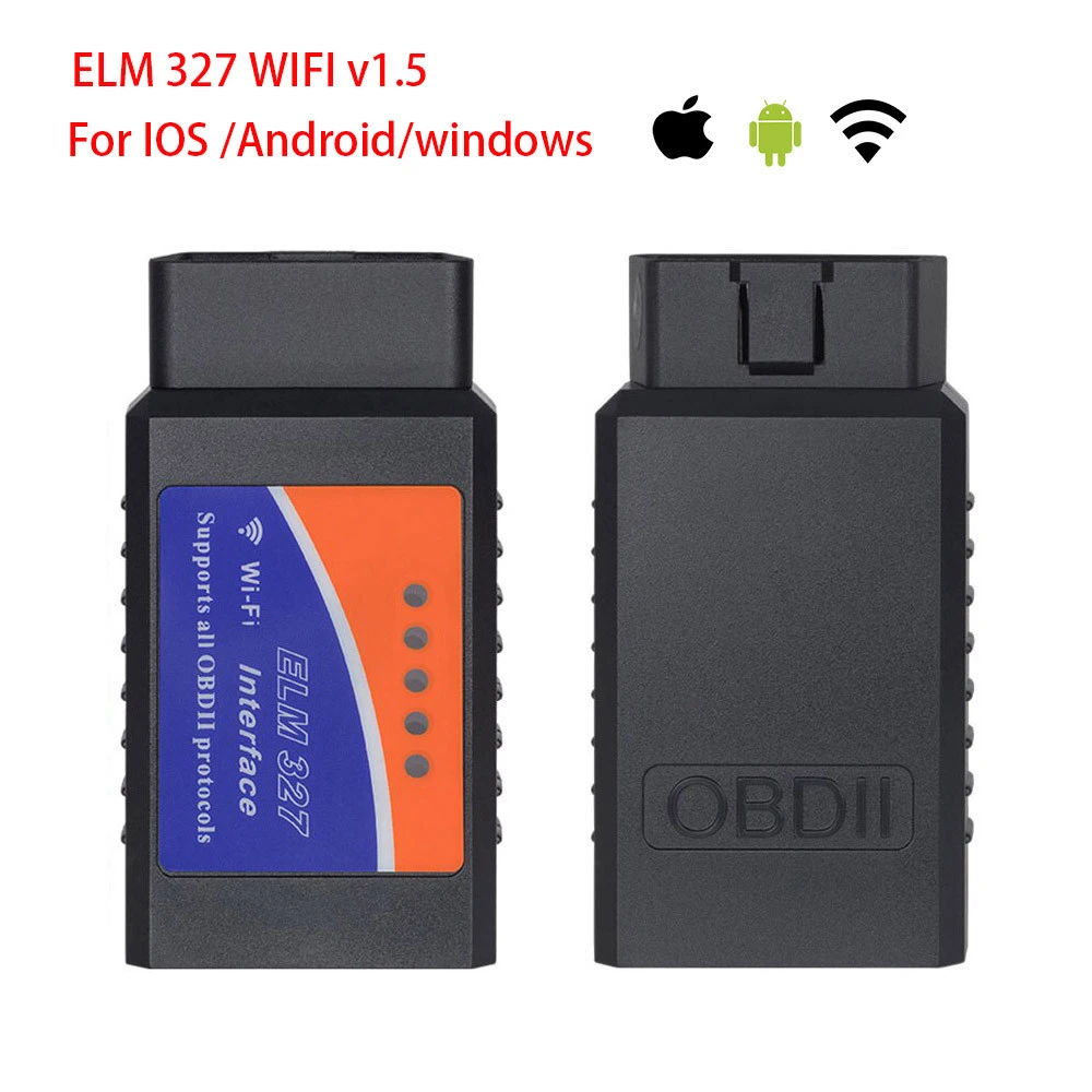 Car Diagnostic Tool OBD2  WIFI ELM327 V1.5 Adapter Scanner for iPhone IOS for Android ELM 327 WIFI Car Scanner