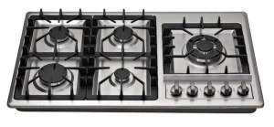 CE Certification Gas Cooker Stainless Steel Gas Cooktop 5 Burner Built-in Gas Hob
