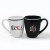 Import Ceramic U-shape coffee mug with gold decal,stoneware coffee cup with decal,U-shape ceramic mug cup from China