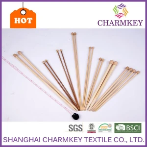 Charmkey knitting needle single point bamboo knitting needle