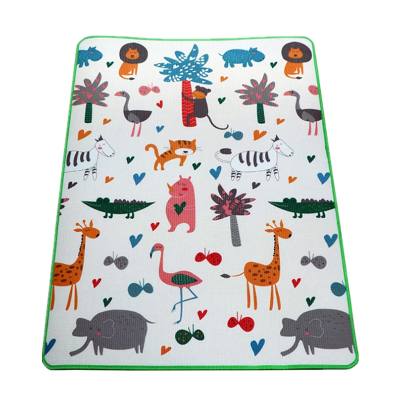 Cheap babies children kids gym waterproof baby play mat with sides