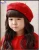 Import cheap cotton slouchy knit wool winter basque barrette felt girls berets for sale from China