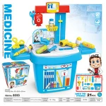 cheap doctor set operating table bucket car health check toy factory