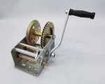 cheap price 2500LBS Manual Hand Winch Hand Crank Boat  with 2 way ratchet 2 speed Cable Pulling Winch Anchor Winch Cable Puller