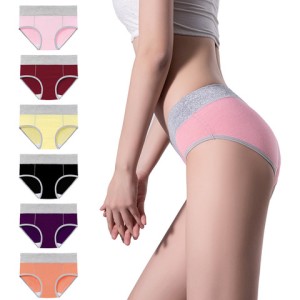 Cheap Price Pure Color Underwear Woman Panties Breathable Pure Cotton Womens Panties