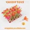 Cheap price whistle candy toy colorful plastic crystal bird toy candy